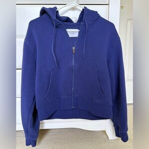 Athleta Deep Blue Fleece Hoodie